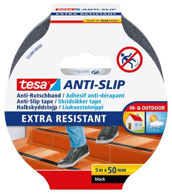 Anti-slip tape tesa® 5mx50mm zwart afbeelding