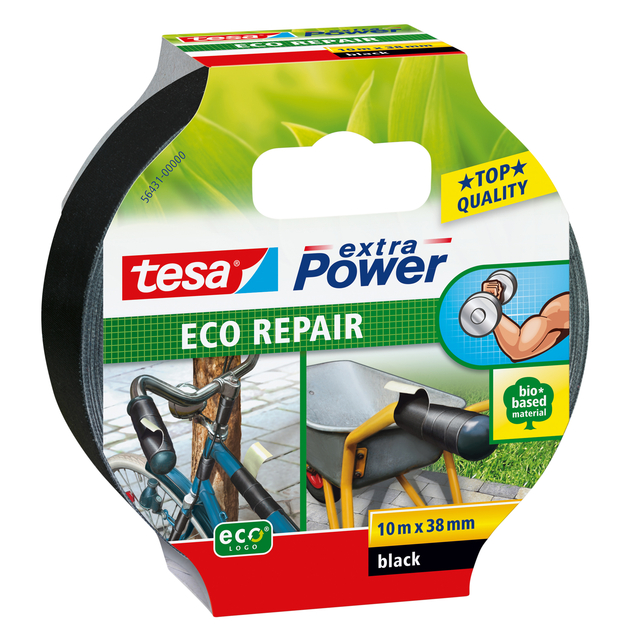Reparatietape tesa® extra Power ECO 10mx38mm zwart afbeelding