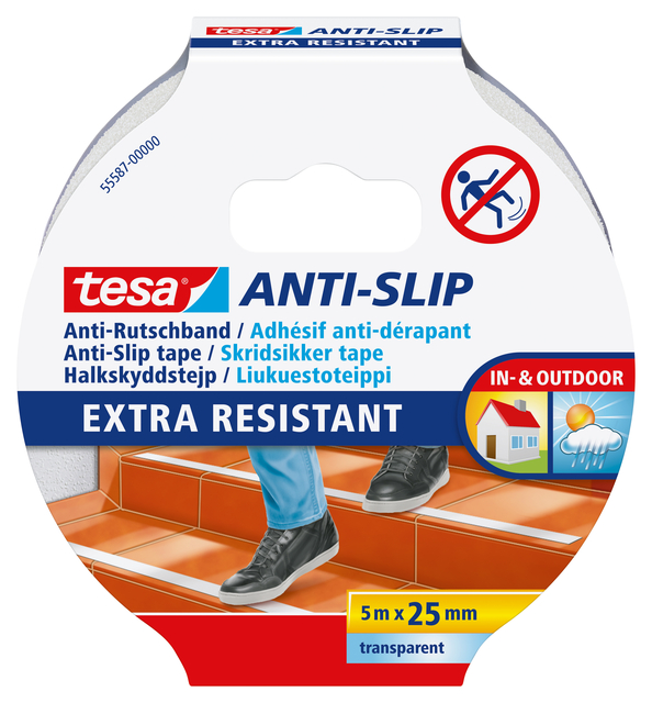 Anti-slip tape tesa® 5mx25mm transparant afbeelding
