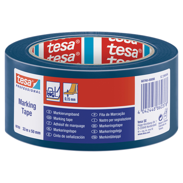 Markeringstape tesa® Professional 60760 PV1 50mmx33m blauw afbeelding