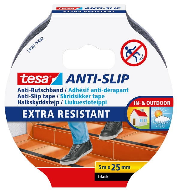 Anti-slip tape tesa® 5mx25mm zwart afbeelding