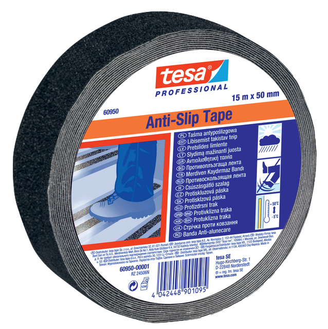Antisliptape tesa® Professional 60950 50mmx15m zwart afbeelding