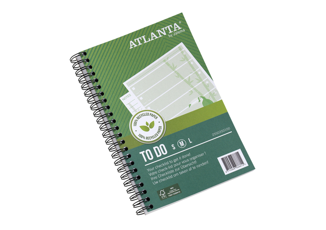 Things to do Djois Atlanta recycled papier Jungle 125x195mm 100 vel 70gr groen 2 stuks afbeelding