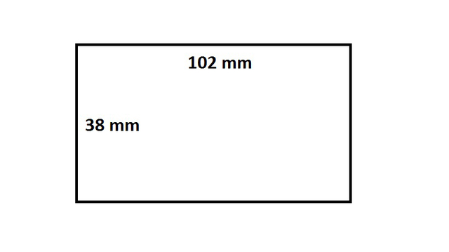 Labeletiket IEZZY Zebra 880191-038D 102x38mm 25mm wit permanent 1790st — Foto 2 van 2