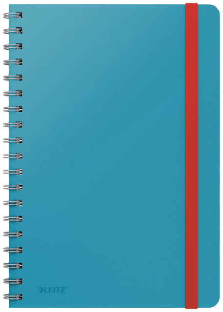 Notitieboek Leitz Cosy B5 160 blz spiraal lijn blauw