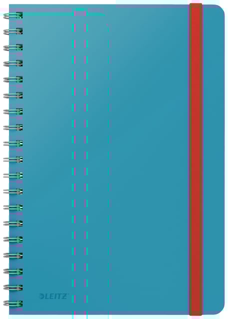 Notitieboek Leitz Cosy B5 160blz 100gr spiraal lijn blauw afbeelding