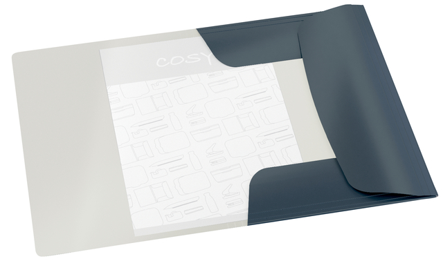 Elastomap Leitz Cosy A4 3-kleps grijs — Foto 2 van 2