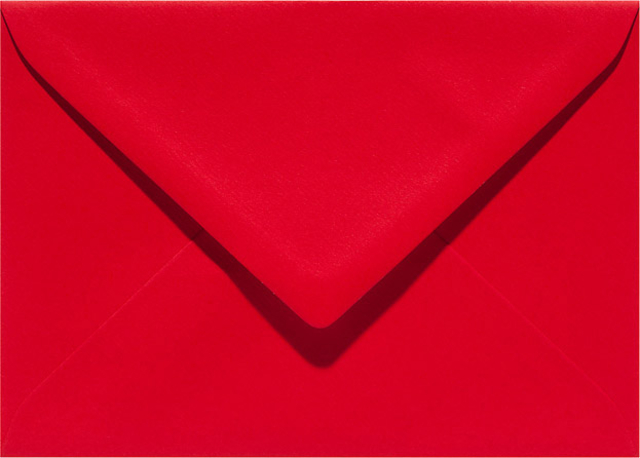 Envelop Papicolor EA5 156x220mm rood pak à 6 stuks afbeelding