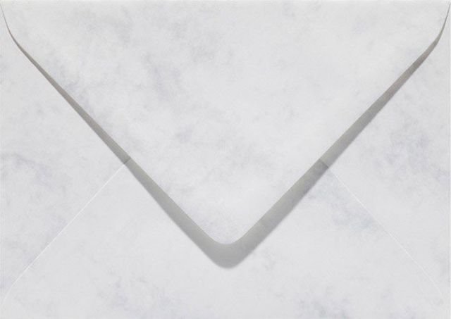 Envelop Papicolor EA5 156x220mm marmer grijswit pak à 6 stuks afbeelding