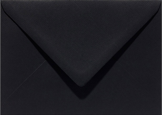 Envelop Papicolor EA5 156x220mm ravenzwart pak à 6 stuks afbeelding
