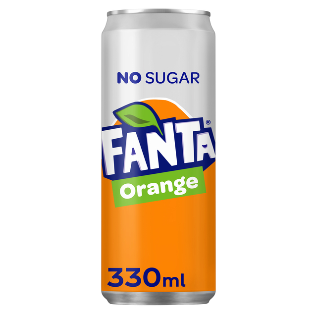 Frisdrank Fanta orange zero blik 330ml afbeelding