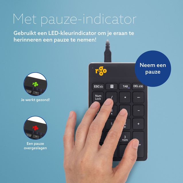Pavé Numérique R-Go Numpad Break - Ergo zen