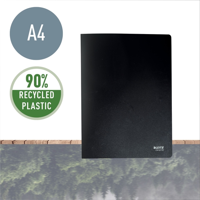 Showmap Leitz Recycle A4 20-tassen gerecycled PP zwart — Foto 2 van 2