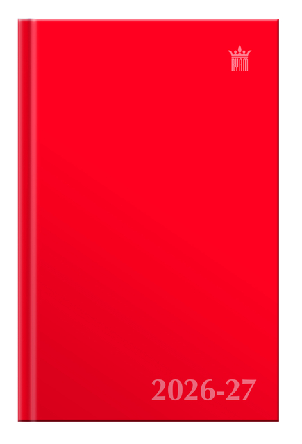 Schoolagenda 2026-2027 Ryam Studie Uni 7dagen/2pagina's rood afbeelding