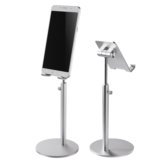Telefoonstandaard Neomounts DS10200SL1 in hoogte verstelbaar zilver afbeelding