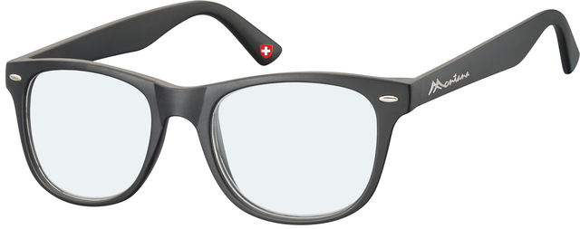 Leesbril Montana +2.00 dpt blue light filter zwart afbeelding