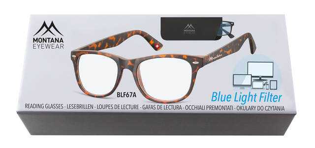 Leesbril Montana +1.00 dpt blue light filter turtle — Foto 2 van 2