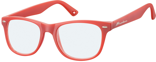 Leesbril Montana +3.00 dtp blue light filter rood afbeelding