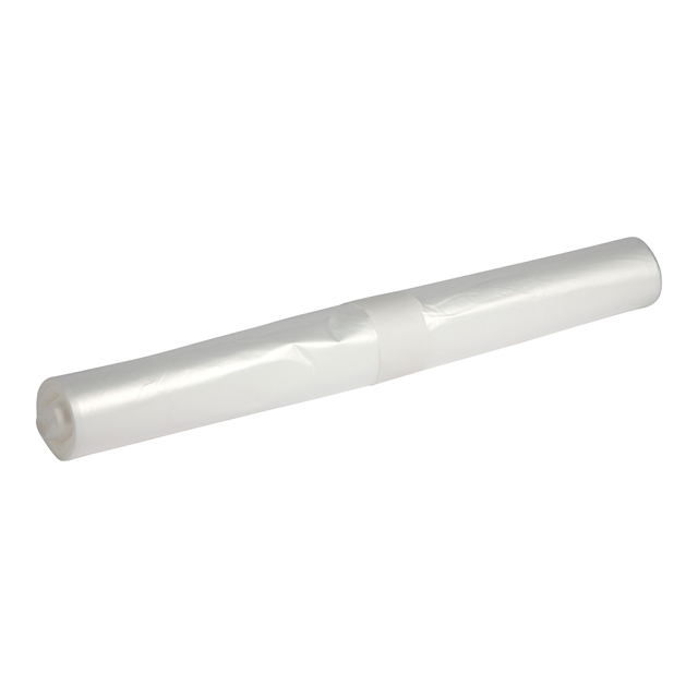Afvalzak Powersterko LDPE T60R 80x110cm 140L transparant rol à 20 stuks