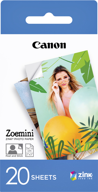 Fotopapier Canon Zoemini ZP-2030 20 vel afbeelding