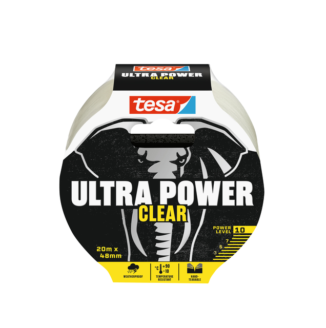 Reparatietape tesa Ultra Power Clear repair 20mx48mm transparant afbeelding
