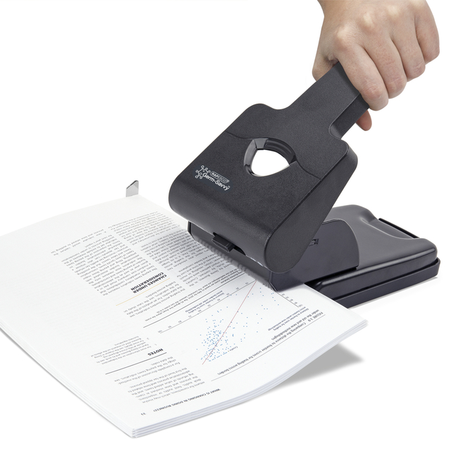 Perforator Rapesco Germ-Savvy Heavy Duty HD865-P antibacterieel 2-gaats zwart — Foto 2 van 2