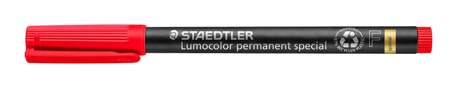 Viltstift Staedtler Lumocolor 319 special permanent F rood — Foto 2 van 2