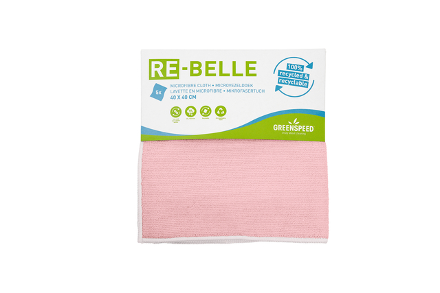 Microvezeldoek Greenspeed Re-belle 40x40cm roze afbeelding