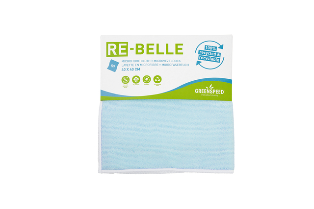 Microvezeldoek Greenspeed Re-belle 40x40cm blauw afbeelding
