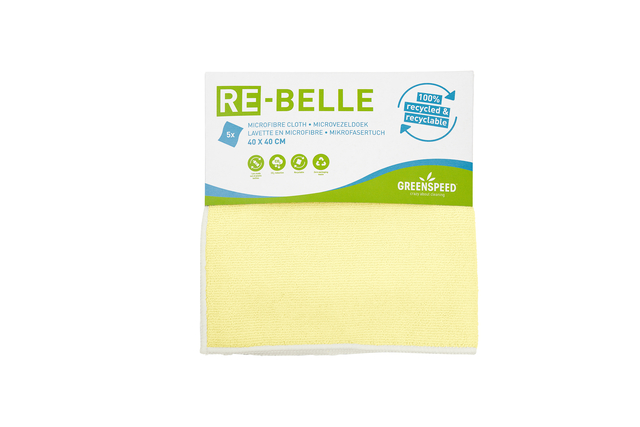 Microvezeldoek Greenspeed Re-belle 40x40cm geel afbeelding