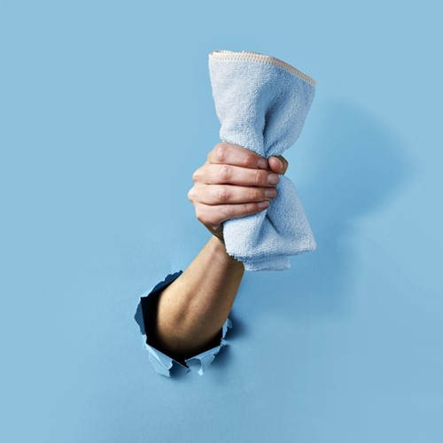 Microvezeldoek Greenspeed Re-belle 40x40cm blauw-3