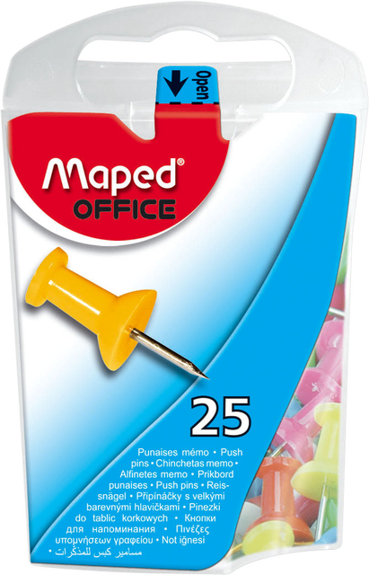 Push pins Maped kleur 25 stuks afbeelding