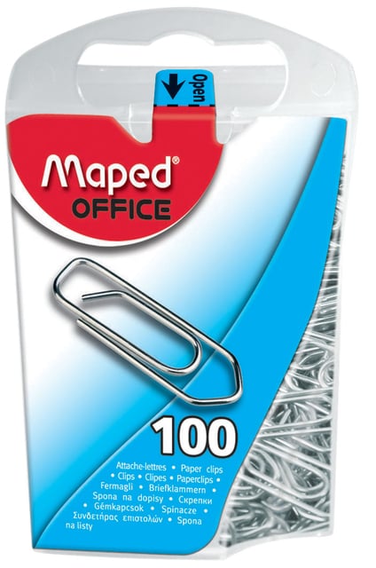 Paperclip Maped Office 25mm 100 stuks zilver afbeelding