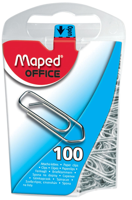 Paperclips Maped klein staal 100 stuks afbeelding