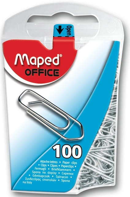 Paperclip Maped Office 25mm 100 stuks zilver afbeelding