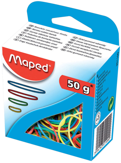Elastiekjes Maped kleur 50gr afbeelding