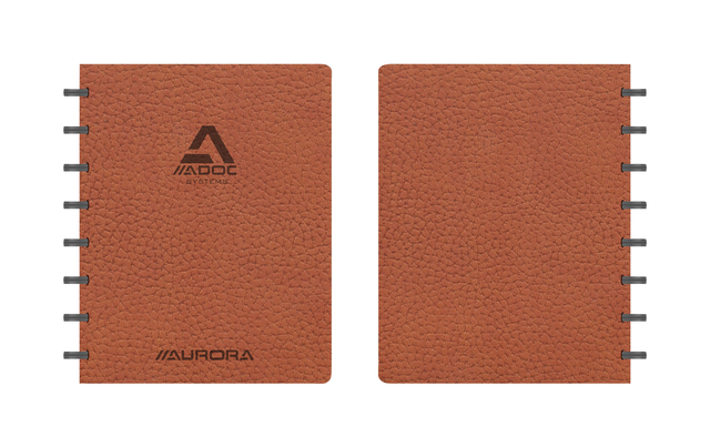 Schrift Adoc Business A5 lijn 144blz 90gr bruin afbeelding