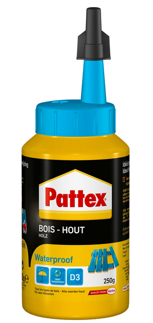 Houtlijm Pattex D3 Waterproof 250ml afbeelding