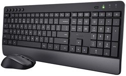 Toetsenbord Trezo Eco Comfort + muis QWERTY zwart