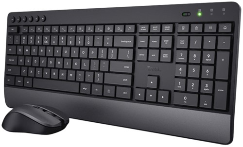 Toetsenbord Trezo Eco Comfort + muis QWERTY zwart