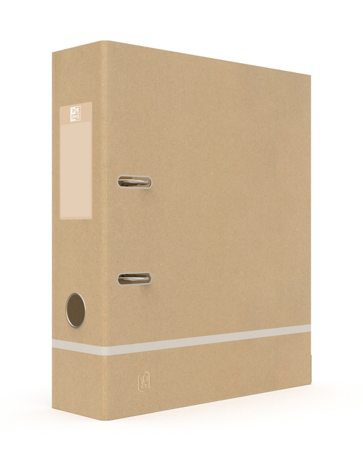 Ordner Oxford Touareg A4 80mm karton naturel/wit afbeelding