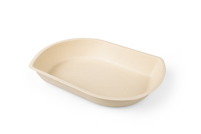 Snackbakje IEZZY A50 suikerriet PFAS-vrij 210x144x36mm 50 stuks afbeelding