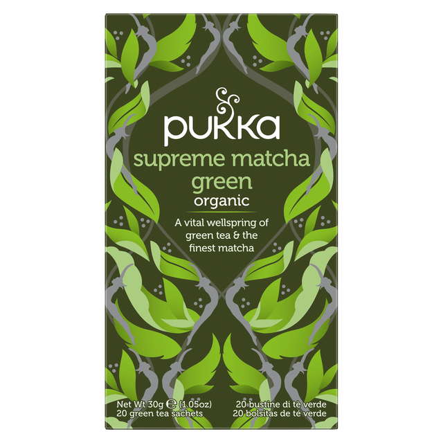 Thee Pukka supreme matcha green tea 20 zakjes afbeelding