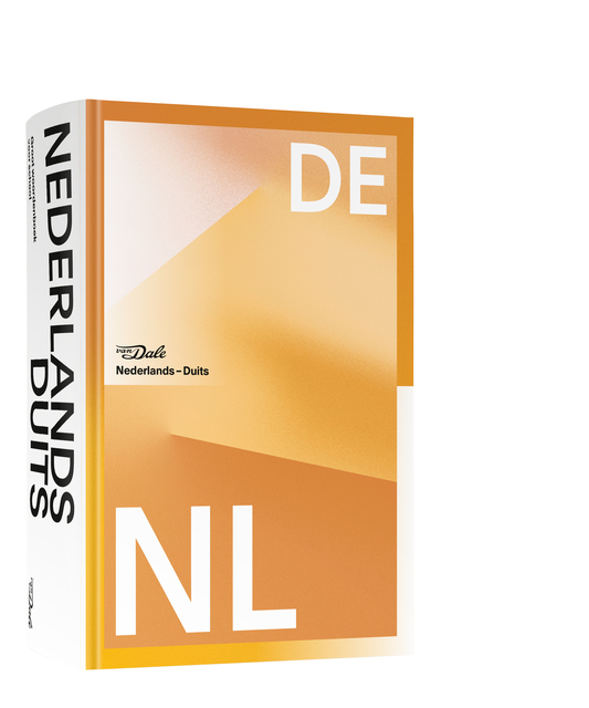 Woordenboek van Dale groot Nederlands-Duits school geel afbeelding