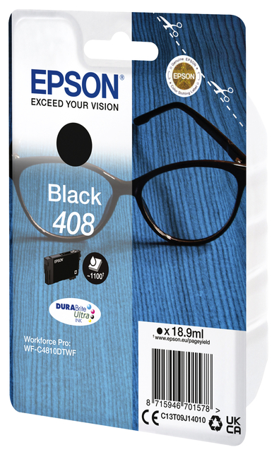 Inktcartridge Epson T09J140 408 zwart afbeelding