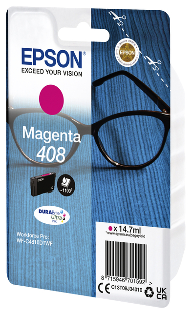 Inktcartridge Epson T09J340 408 rood afbeelding