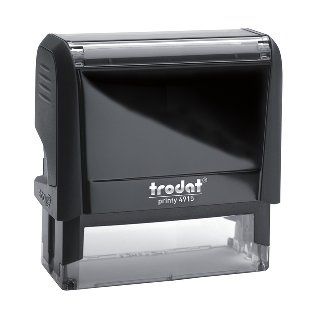 Tekststempel Trodat Printy 4915 personaliseerbaar zwart afbeelding