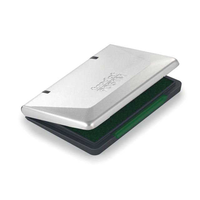 Inktkussen Trodat metaal 9051M 90x50mm groen afbeelding