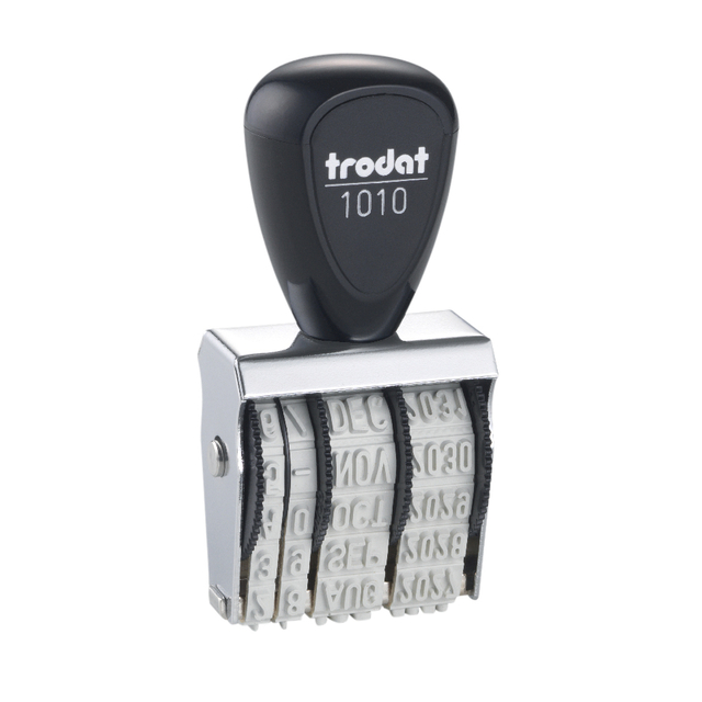 Datumstempel Trodat Classic 1010 Nederlands zwart afbeelding