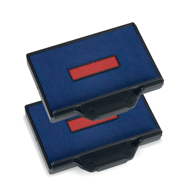 Stempelkussen Trodat Professional 6/56/2 2 stuks blauw en rood